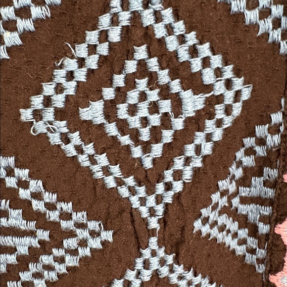 Lucky Brand Black and Blue Patterned Blouse - Picture 5 of 7